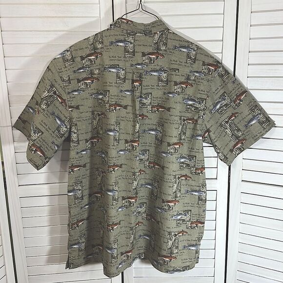 Columbia Shirt XXL Sight Fisher Print Short Sleeve NWT - Picture 6 of 14
